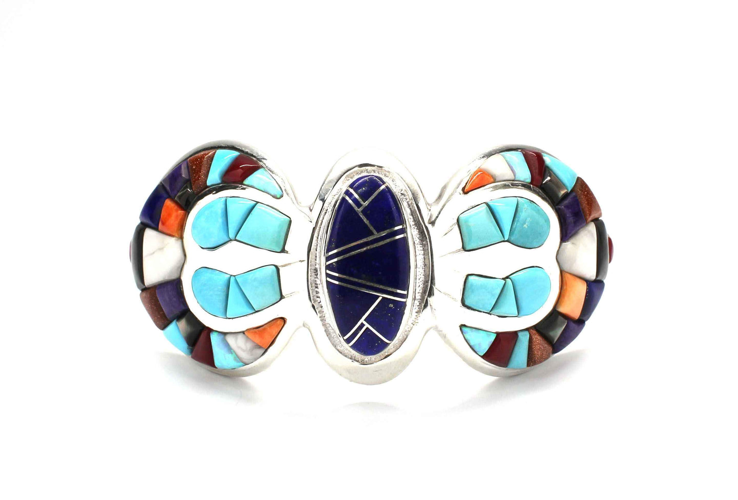 Ben Nighthorse-Butterfly At Night Cuff Bracelet-Sorrel Sky Gallery-Jewelry