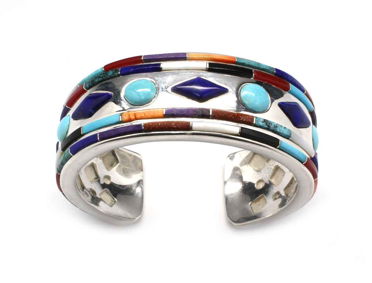 Ben Nighthorse-Sorrel Sky Gallery-Jewelry-Circles and Diamonds Cuff Bracelet