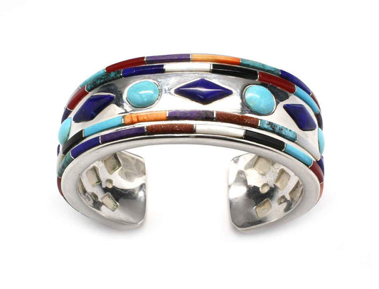 Ben Nighthorse-Sorrel Sky Gallery-Jewelry-Circles and Diamonds Cuff Bracelet