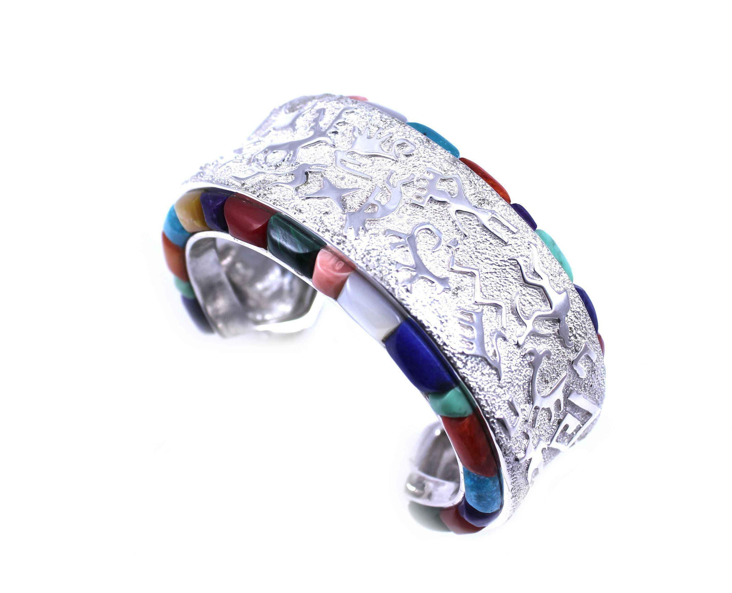 Ben Nighthorse-Concave Rock Art Bracelet-Sorrel Sky Gallery-Jewelry
