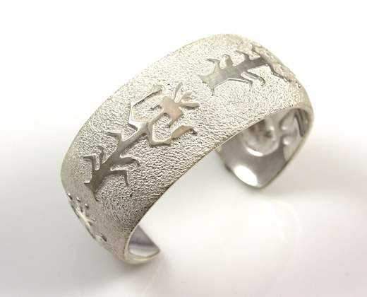 Ben Nighthorse-Corn Dancer/ Inside Paw Bracelet-Sorrel Sky Gallery-Jewelry
