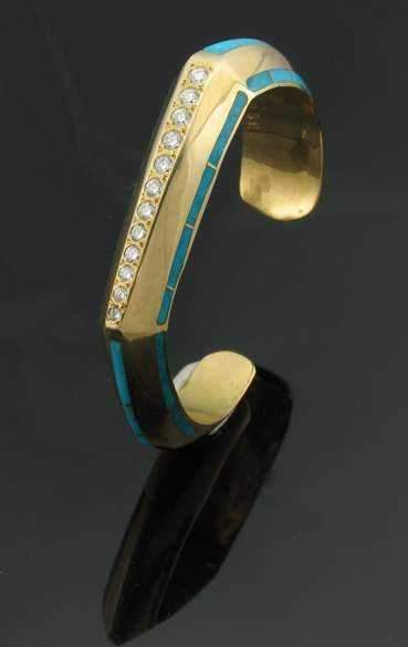Ben Nighthorse-Diamond Totem (Desperado) Bracelet-Sorrel Sky Gallery-Jewelry