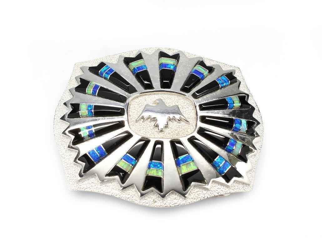 Ben Nighthorse-Eagle Rays Buckle-Sorrel Sky Gallery-Jewelry