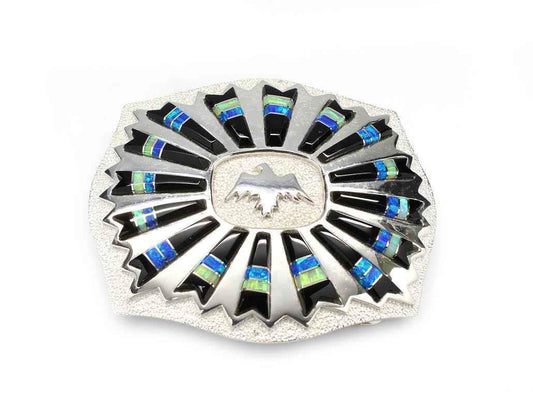 Ben Nighthorse-Eagle Rays Buckle-Sorrel Sky Gallery-Jewelry