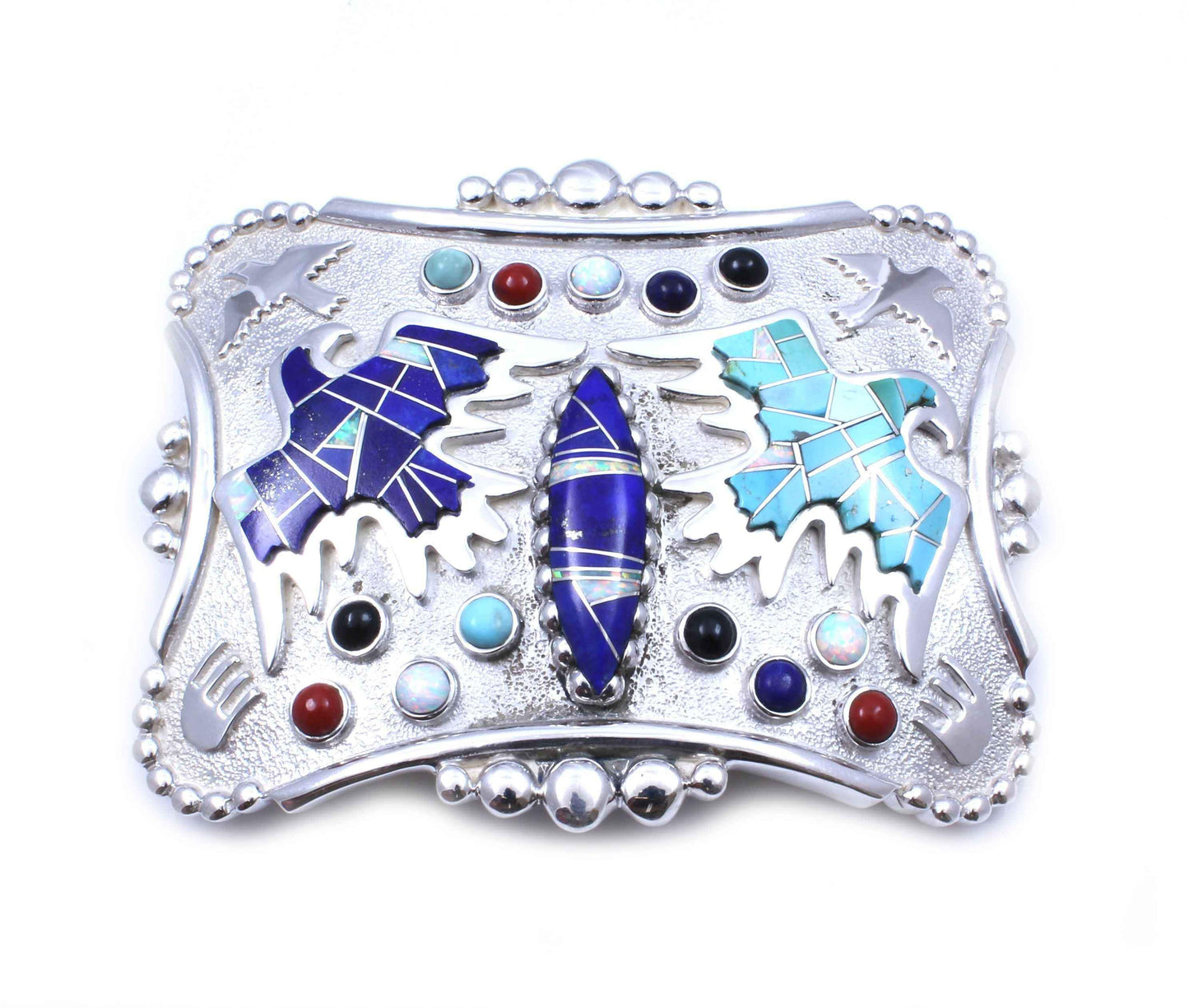 Ben Nighthorse-Eagles In Flight Buckle-Sorrel Sky Gallery-Jewelry