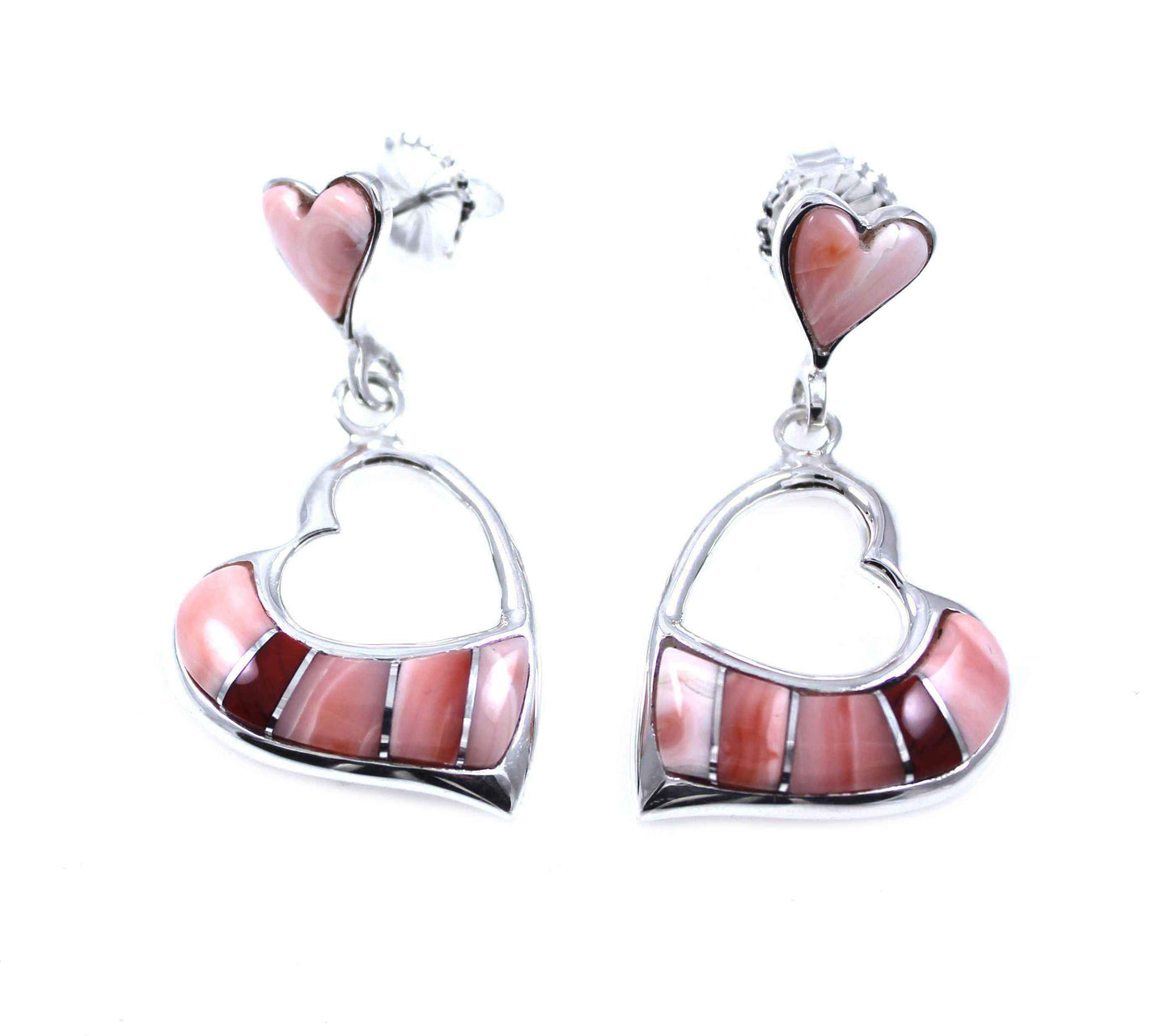 Ben Nighthorse-Heart Earrings-Sorrel Sky Gallery-Jewelry