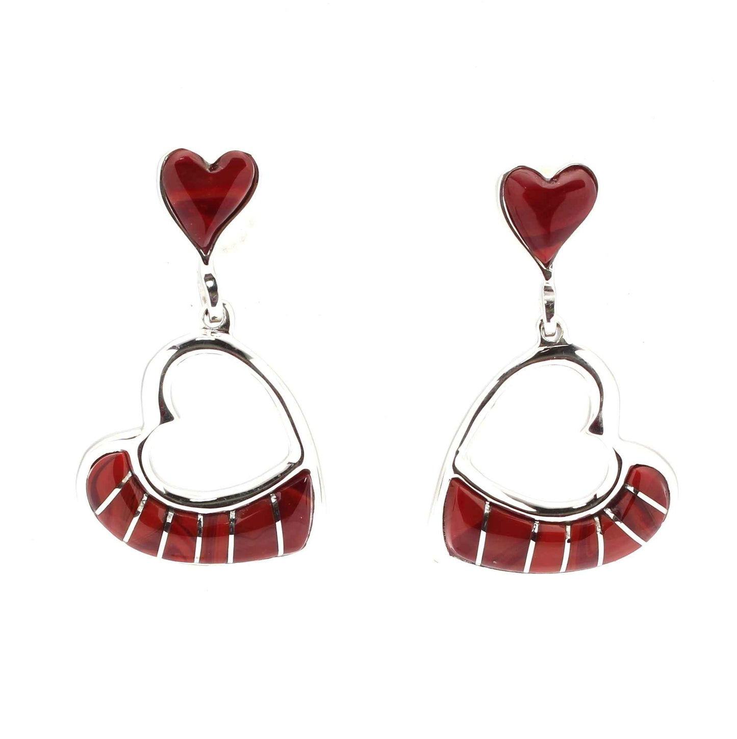 Ben Nighthorse-Heart Earrings-Sorrel Sky Gallery-Jewelry