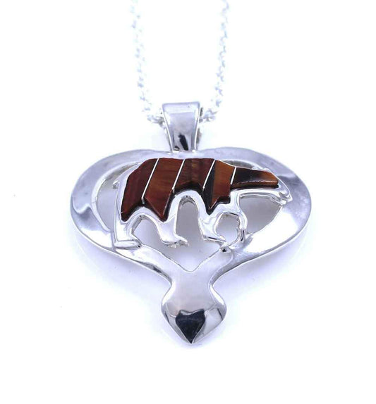 Ben Nighthorse-Heart Of A Bear Pendant-Sorrel Sky Gallery-Jewelry