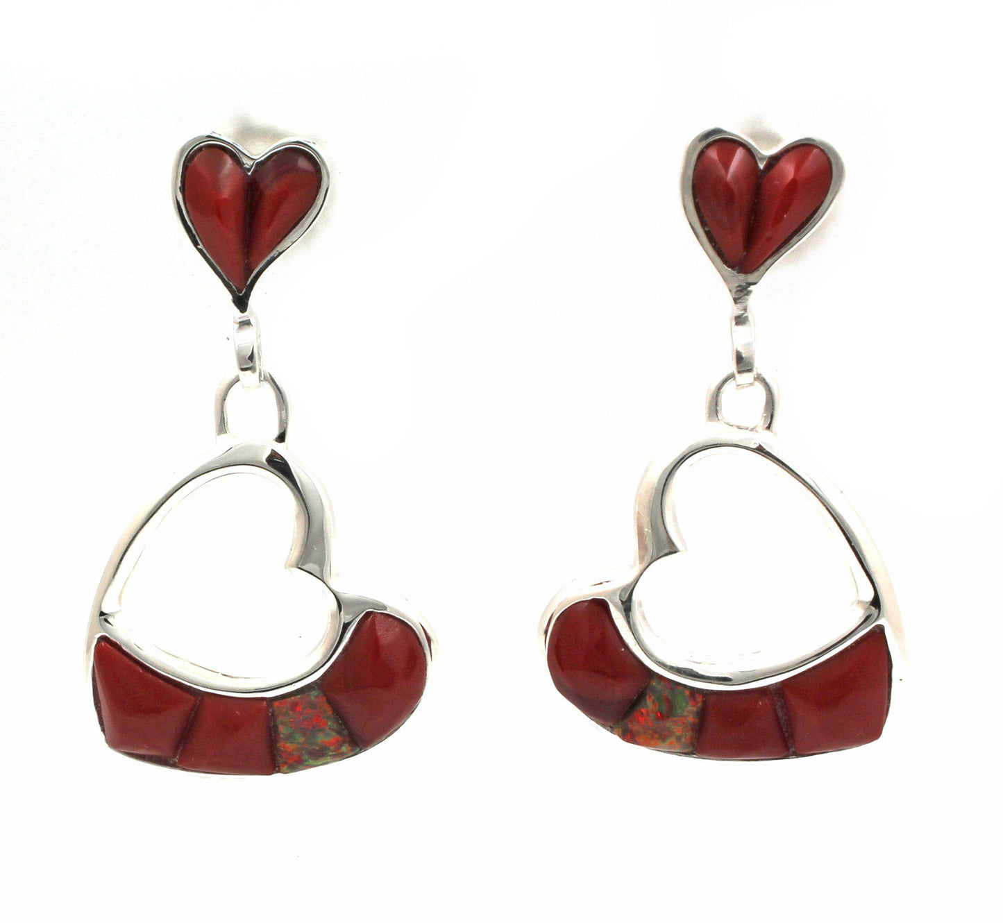 Inlay Heart Earrings