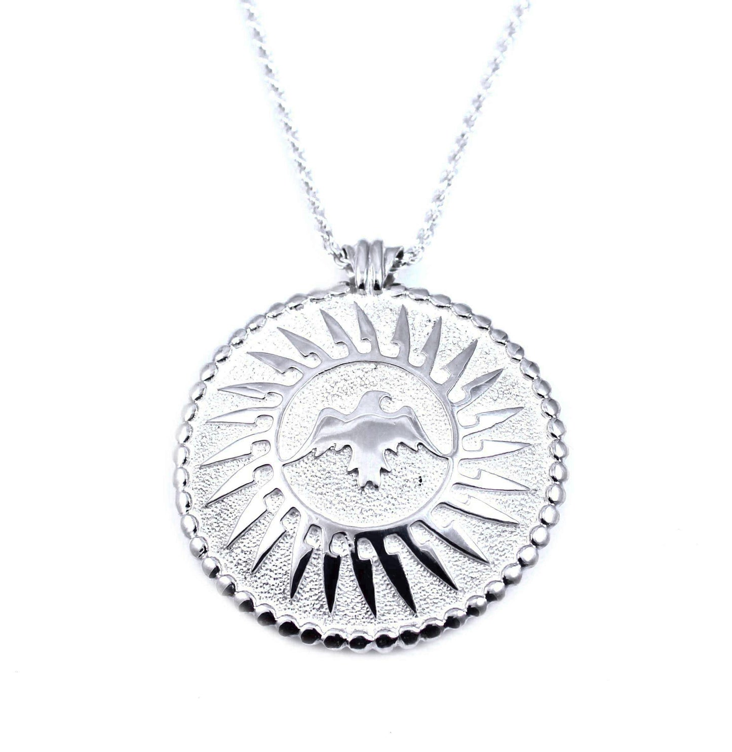 Ben Nighthorse-Moon Eagle Pendant-Sorrel Sky Gallery-Jewelry