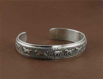 Ben Nighthorse-Narrow Horse Bracelet-Sorrel Sky Gallery-Jewelry