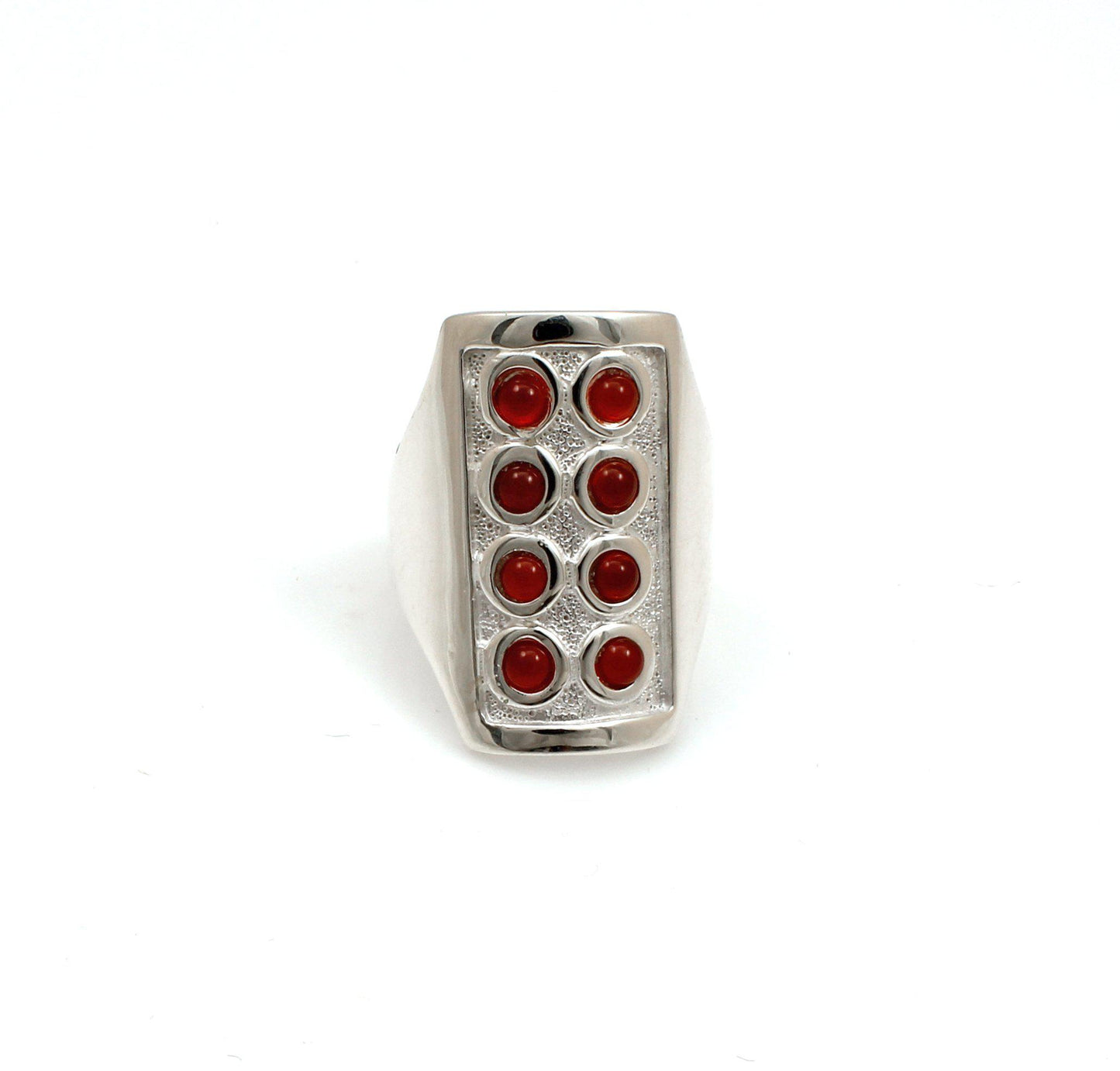 Rectangular Of Hail Stones Ring-Jewelry-Ben Nighthorse-Sorrel Sky Gallery