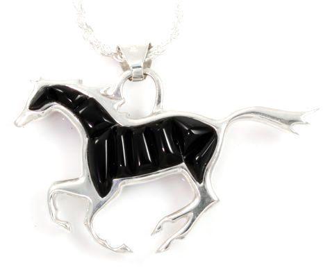 Ben Nighthorse-Reversible Running Horse Pendant-Sorrel Sky Gallery-Jewelry