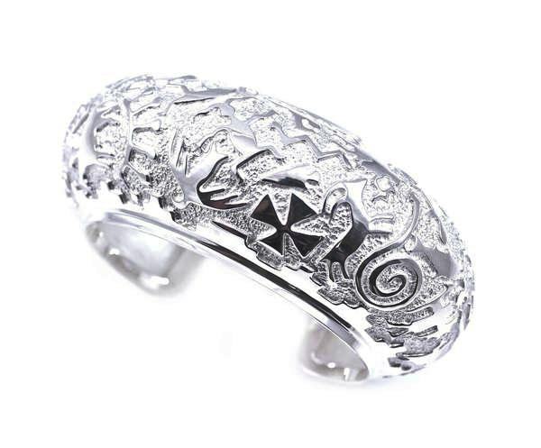 Ben Nighthorse-Rock Art High Dome Bracelet-Sorrel Sky Gallery-Jewelry