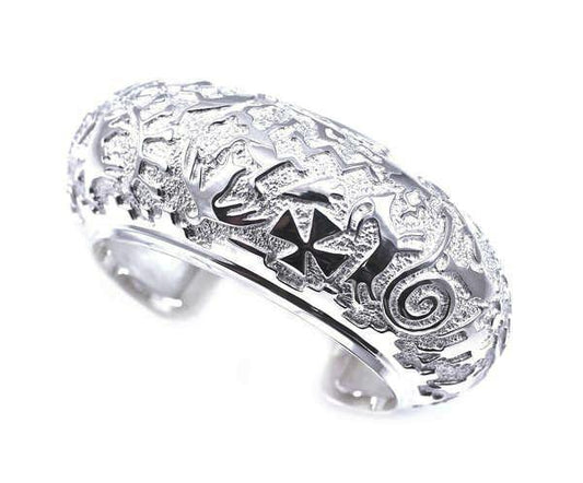 Ben Nighthorse-Rock Art High Dome Bracelet-Sorrel Sky Gallery-Jewelry