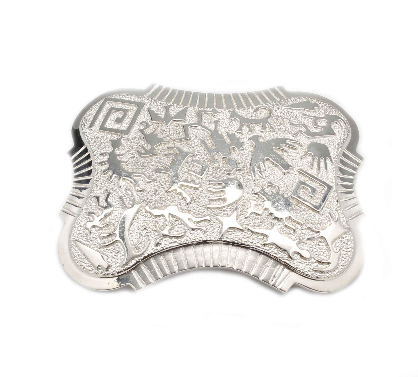 Ben Nighthorse-Rock Art Large III Buckle-Sorrel Sky Gallery-Jewelry