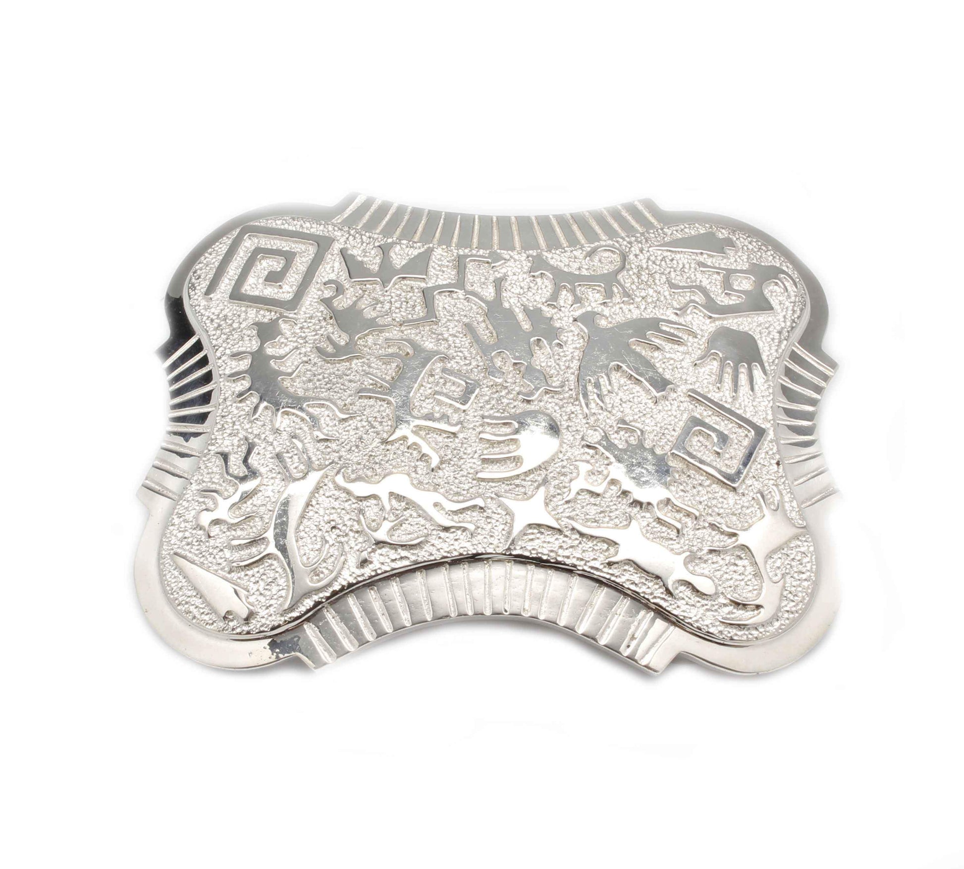 Ben Nighthorse-Rock Art Large III Buckle-Sorrel Sky Gallery-Jewelry