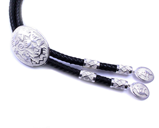 Ben Nighthorse-Rock Art Oval Bolo Tie-Sorrel Sky Gallery-Jewelry