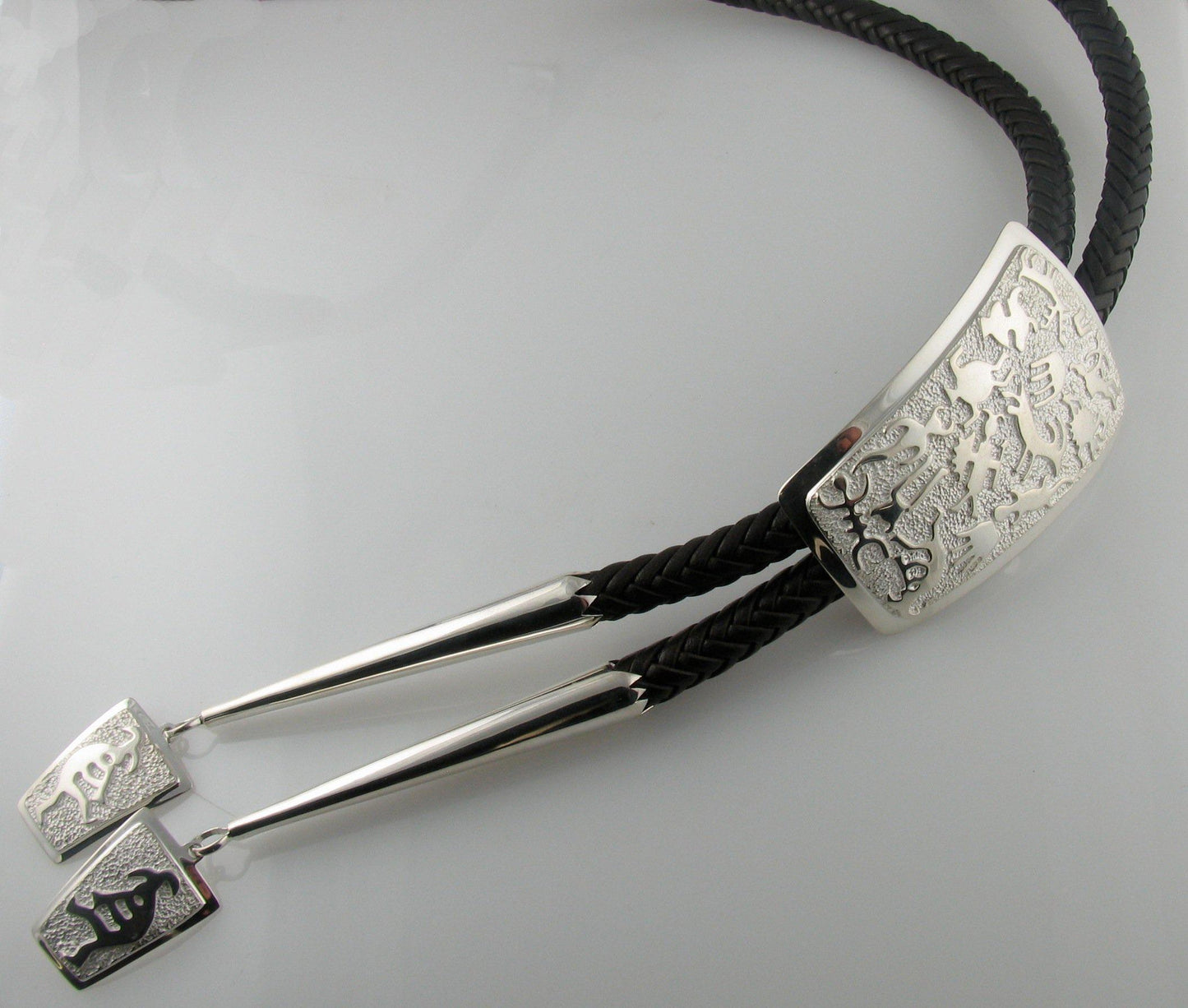 Ben Nighthorse-Rock Art Wedge Bolo Tie-Sorrel Sky Gallery-Jewelry