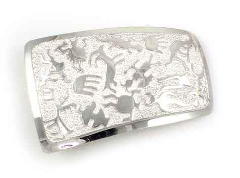 Ben Nighthorse-Rock Art Wedge Buckle-Sorrel Sky Gallery-Jewelry