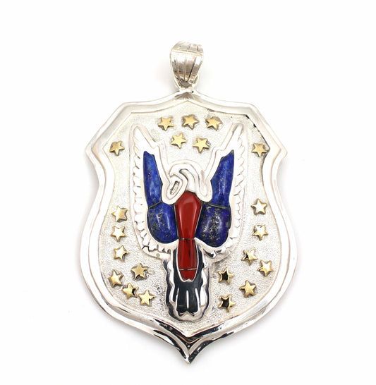 Shield Pendant-Jewelry-Ben Nighthorse-Sorrel Sky Gallery