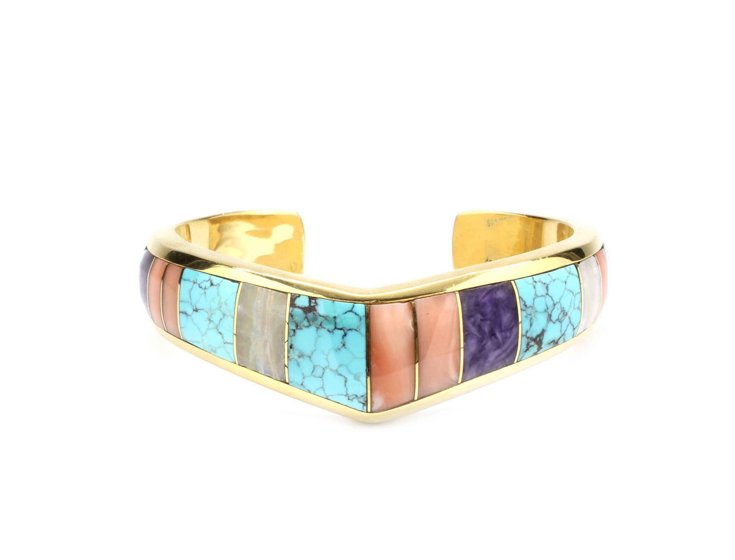Ben Nighthorse-Single “V” Top Inlay Bracelet-Sorrel Sky Gallery-Jewelry