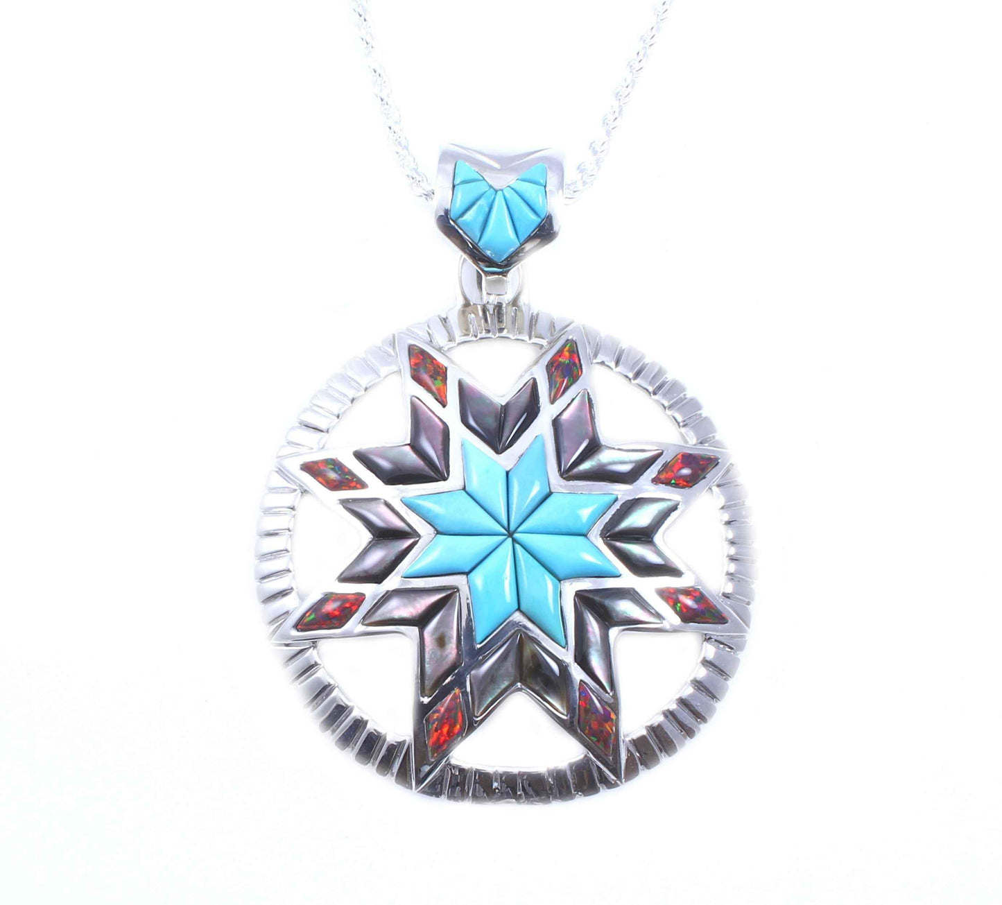 Ben Nighthorse-Stars Of Stars Pendant-Sorrel Sky Gallery-Jewelry