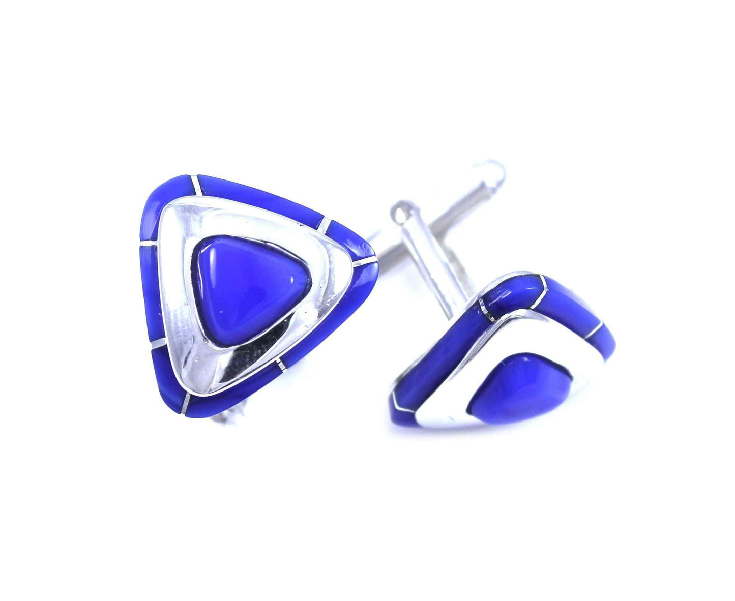 Ben Nighthorse-Triangle Cufflinks-Sorrel Sky Gallery-Jewelry