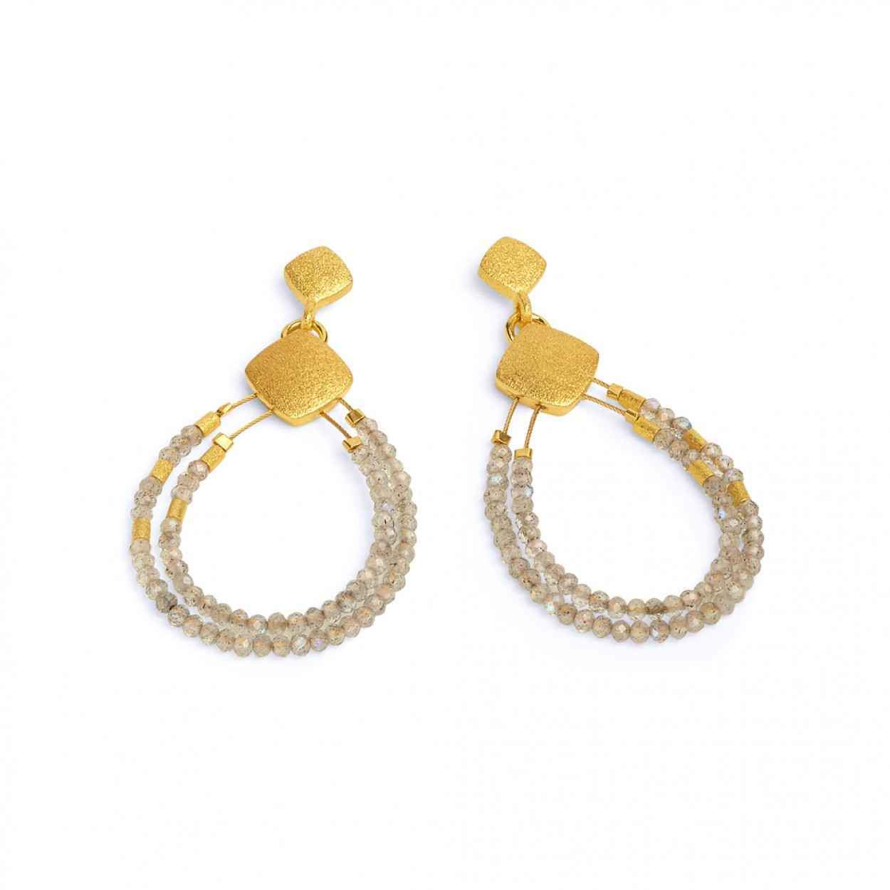 Bernd Wolf-Clini Labradorite Earrings-Sorrel Sky Gallery-Jewelry