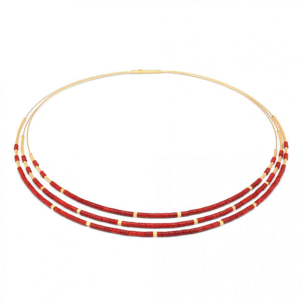 Bernd Wolf-Cubaleni Coral Necklace-Sorrel Sky Gallery-Jewelry