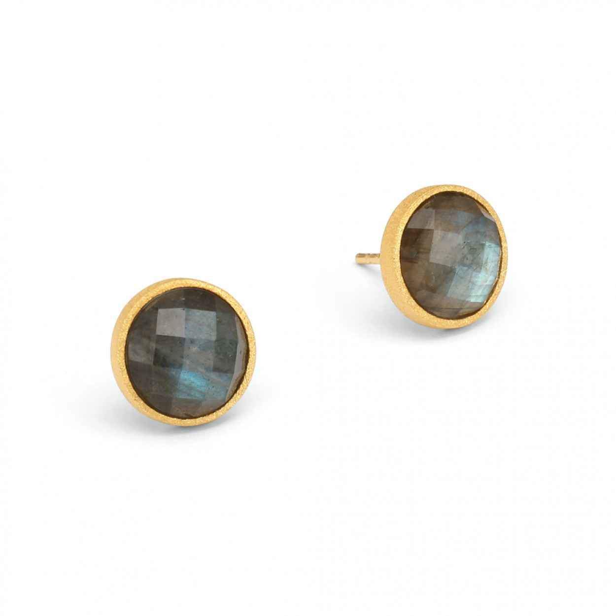 Bernd Wolf-Rubino Labradorite Earrings-Sorrel Sky Gallery-Jewelry