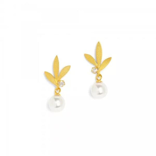 Strelias Freshwater Pearl Earrings-Jewelry-Bernd Wolf-Sorrel Sky Gallery