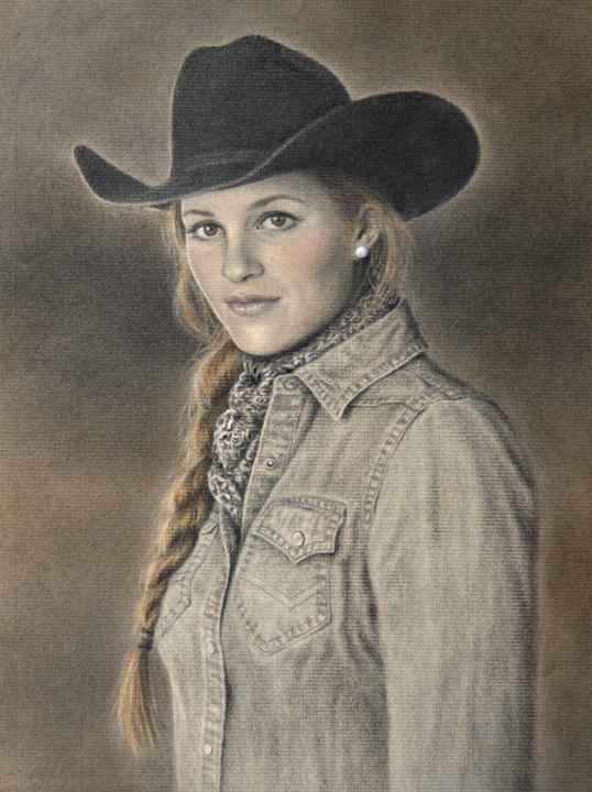 Cowgirl With a Pearl Earring