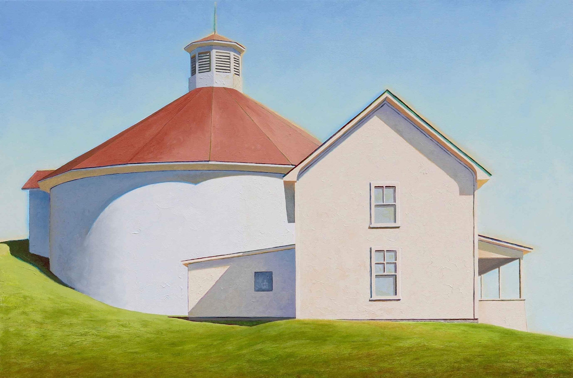 David Knowlton-Hillside Farm-Sorrel Sky Gallery-Painting-David Knowlton. Sorrel Sky Gallery. Barn Art. Southwestern Landscape art. Ship Paintings. Barn Paintings. Train Paintings. Train Art.Edward Aldrich. Kevin Red Star. David Yarrow. Star Liana York. Ben Nighthorse.