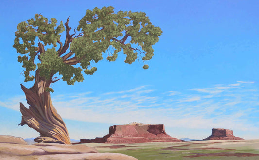 David Knowlton-Juniper-Sorrel Sky Gallery-Painting-David Knowlton. Sorrel Sky Gallery. Barn Art. Southwestern Landscape art. Ship Paintings. Barn Paintings. Train Paintings. Train Art.Edward Aldrich. Kevin Red Star. David Yarrow. Star Liana York. Ben Nighthorse.