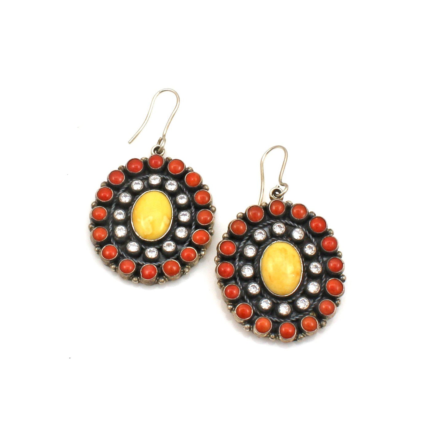 Cluster Drop Earrings-Jewelry-Don Lucas-Sorrel Sky Gallery