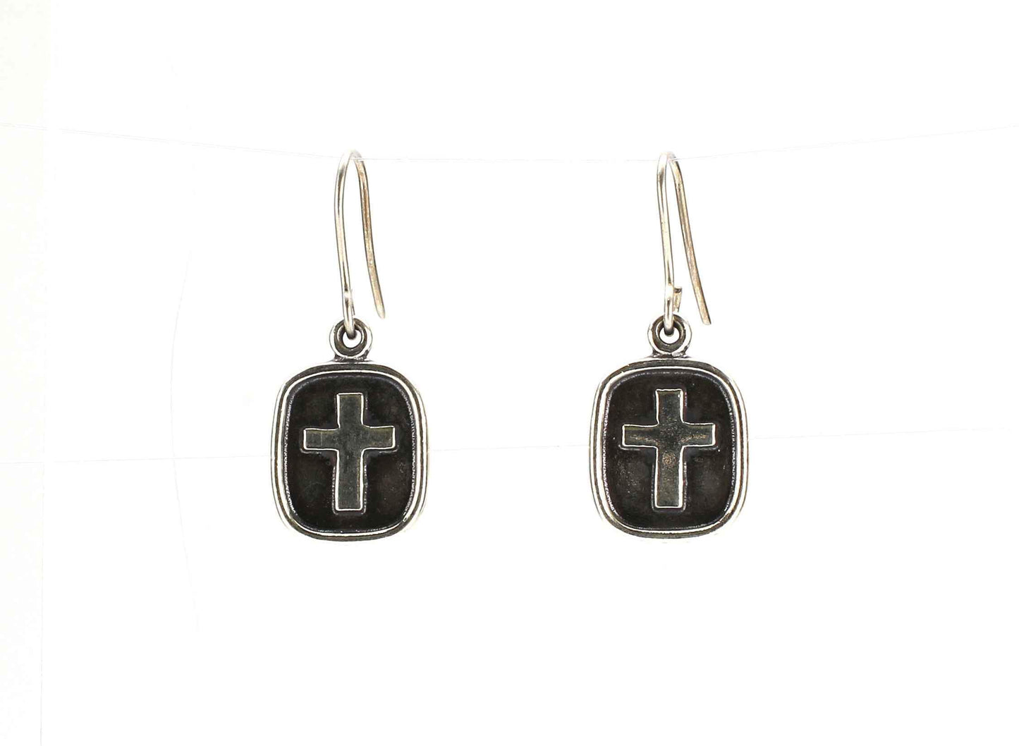 Cross Dangle Earrings-Don Lucas-Sorrel Sky Gallery-Jewelry