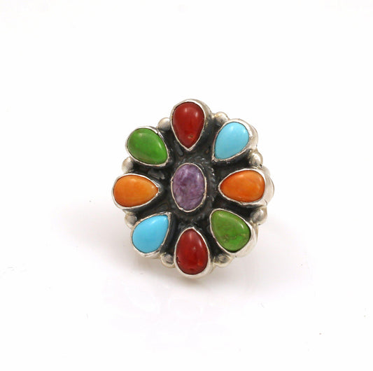Multistone Cluster RingJewelryDon Lucas at sorrel sky gallery