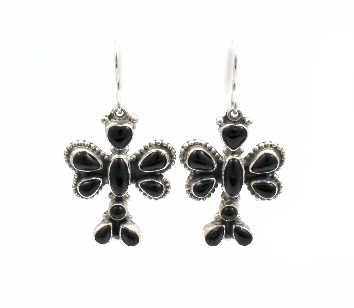 Onyx Dragonfly Earrings-Jewelry-Don Lucas-Sorrel Sky Gallery