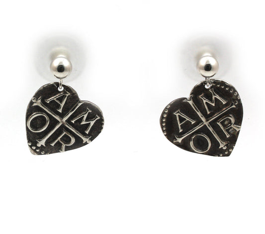 Amor Heart Earrings-Jewelry-Doug Magnus-Sorrel Sky Gallery