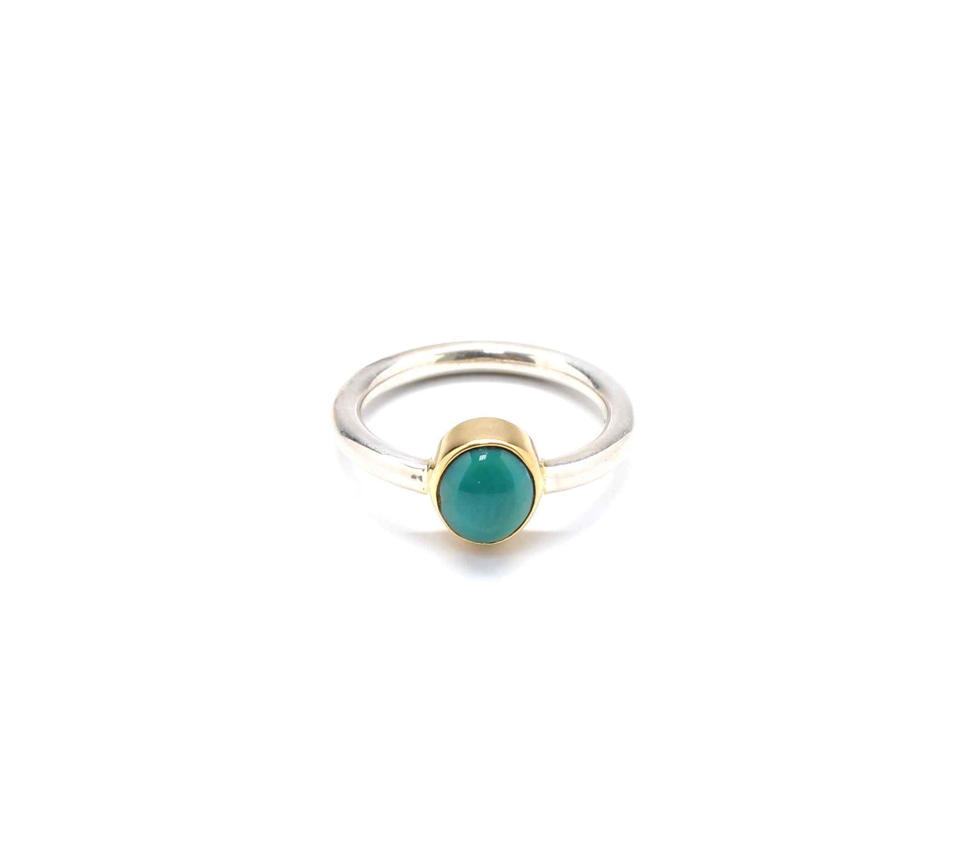 Doug Magnus-Cerrillos Turquoise Stackable Pinkie Ring-Sorrel Sky Gallery-Jewelry