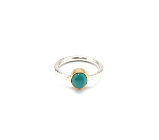 Doug Magnus-Cerrillos Turquoise Stackable Pinkie Ring-Sorrel Sky Gallery-Jewelry