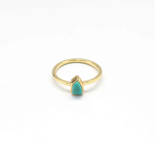 Doug Magnus-Cerrillos Turquoise Stackable Pinkie Ring-Sorrel Sky Gallery-Jewelry