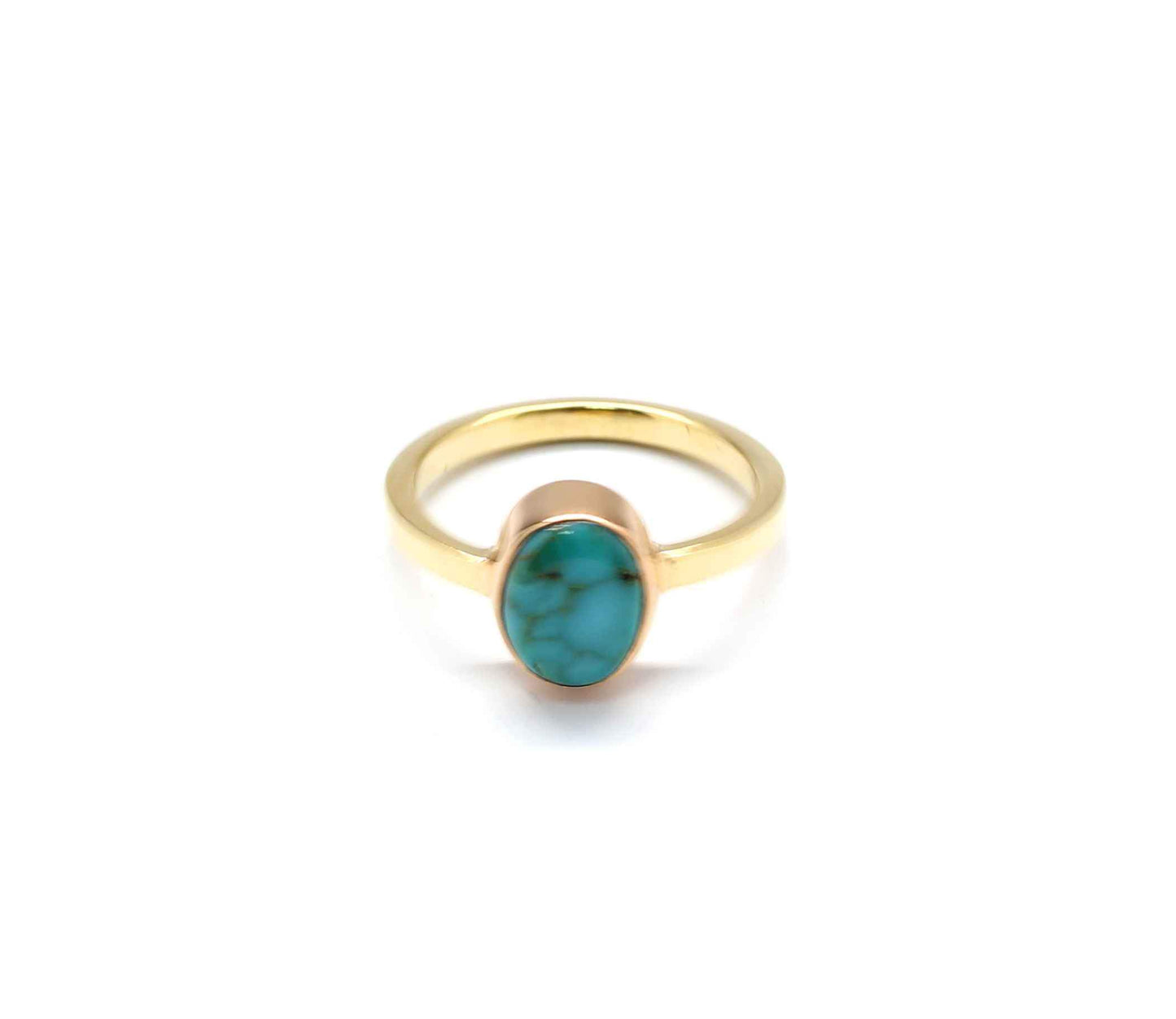 Doug Magnus-Cerrillos Turquoise Stackable Pinkie Ring-Sorrel Sky Gallery-Jewelry