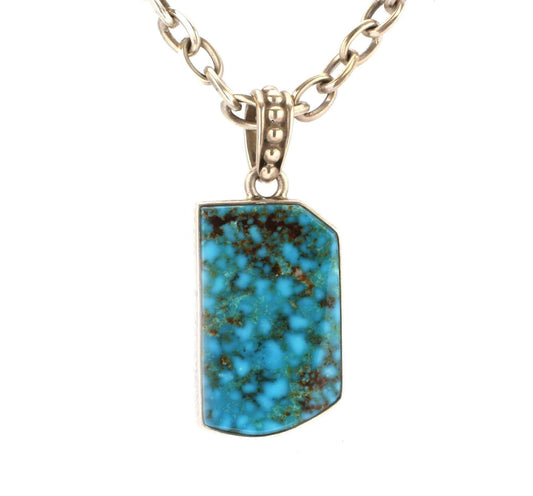 Doug Magnus-Kingman Turquoise Santa Fe 400 Tag Necklace-Sorrel Sky Gallery-Jewelry