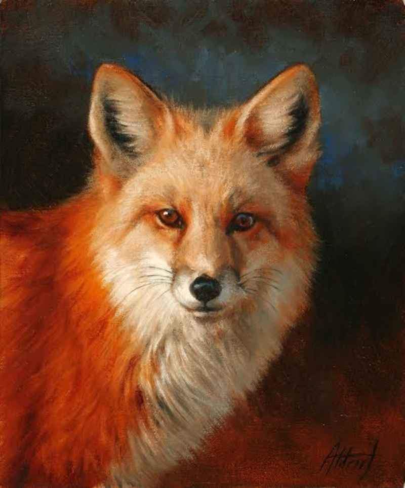 Edward Aldrich-Portrait In Red-Sorrel Sky Gallery-Painting