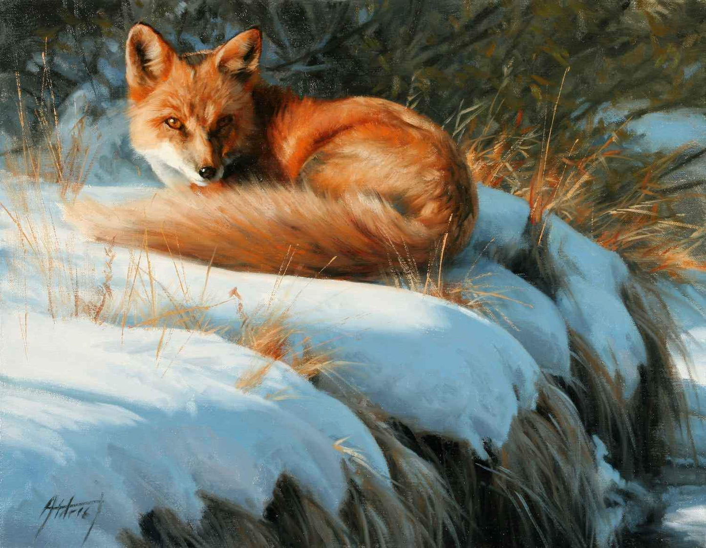 Edward Aldrich-Snowy Repose-Sorrel Sky Gallery-Painting