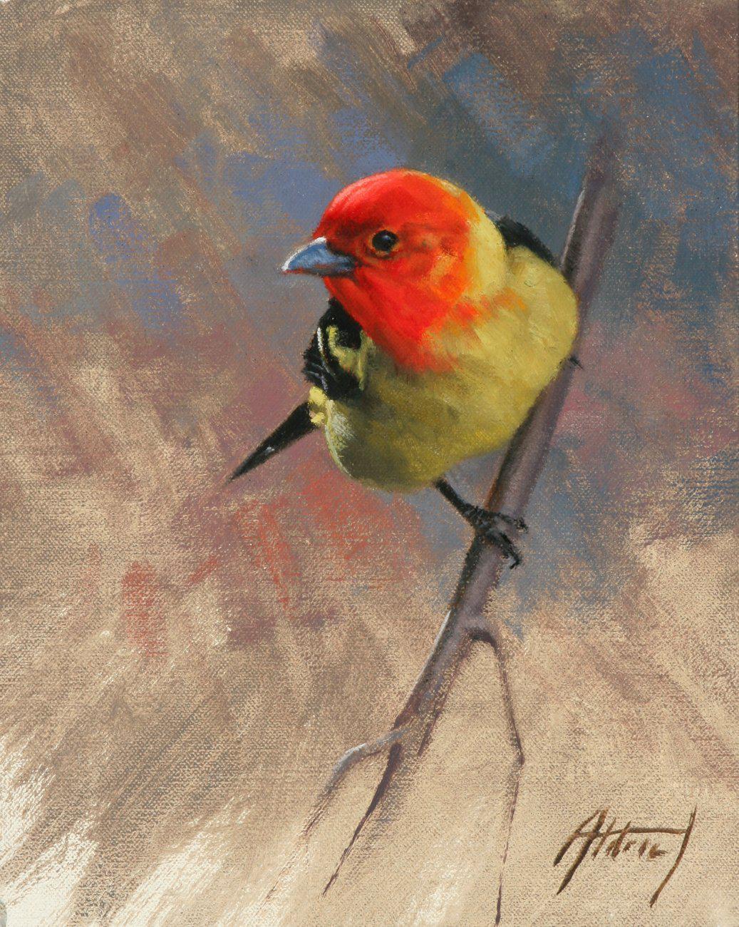 Western Tanager-Painting-Edward Aldrich-Sorrel Sky Gallery