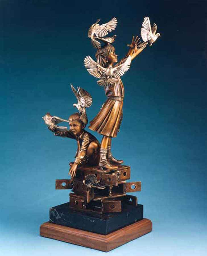 George Lundeen-Sorrel Sky Gallery-Sculpture-New Friends