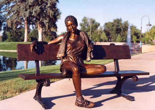 George Lundeen-Sorrel Sky Gallery-Sculpture-Nike Girl - Lifesize